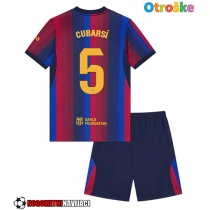 Otroške Nogometnih dresov Barcelona Pau Cubarsi #5 Domači 2026-27 Kratki rokavi (+ hlače)